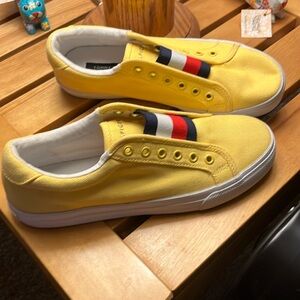 Tommy Hilfiger yellow shoes